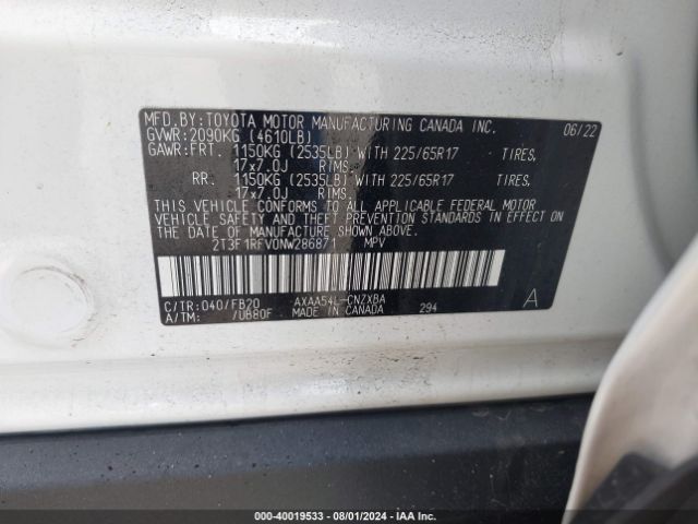 Photo 8 VIN: 2T3F1RFV0NW286871 - TOYOTA RAV4 