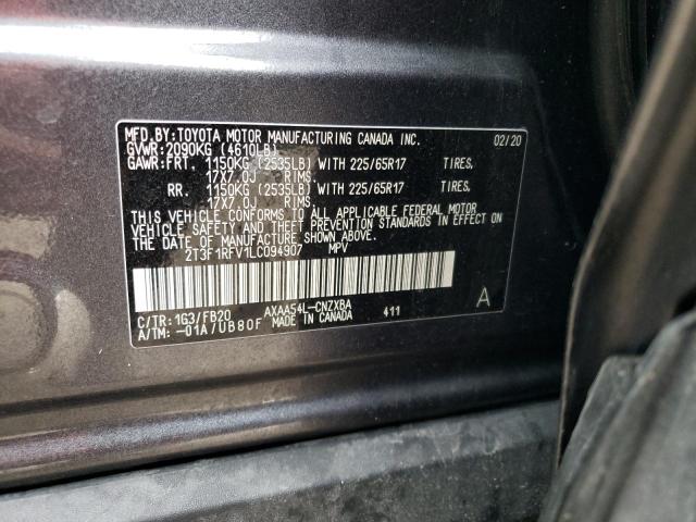 Photo 12 VIN: 2T3F1RFV1LC094907 - TOYOTA RAV4 LE 