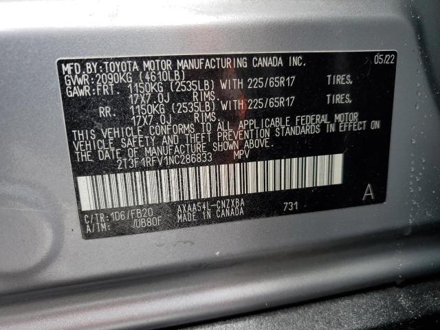 Photo 11 VIN: 2T3F1RFV1NC286833 - TOYOTA RAV4 LE 