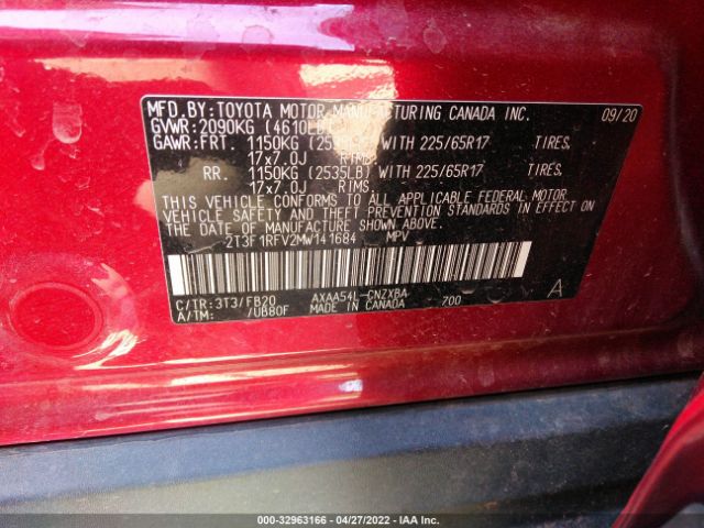 Photo 8 VIN: 2T3F1RFV2MW141684 - TOYOTA RAV4 