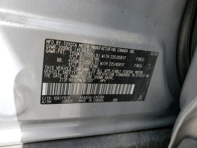 Photo 12 VIN: 2T3F1RFV2MW167007 - TOYOTA RAV4 LE 