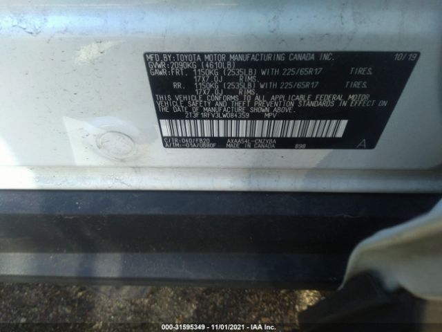 Photo 8 VIN: 2T3F1RFV3LW084359 - TOYOTA RAV4 