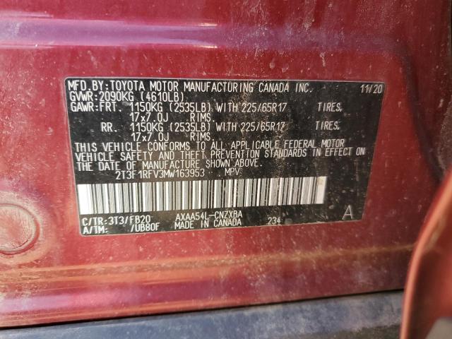 Photo 11 VIN: 2T3F1RFV3MW163953 - TOYOTA RAV4 LE 