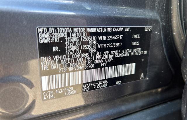 Photo 9 VIN: 2T3F1RFV3MW186200 - TOYOTA RAV4 LE 