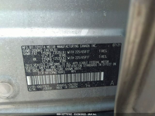 Photo 8 VIN: 2T3F1RFV3MW216845 - TOYOTA RAV4 