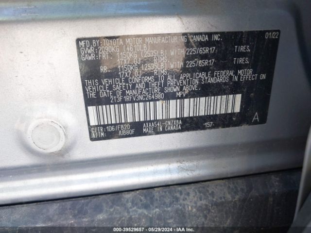 Photo 8 VIN: 2T3F1RFV3NC264980 - TOYOTA RAV4 