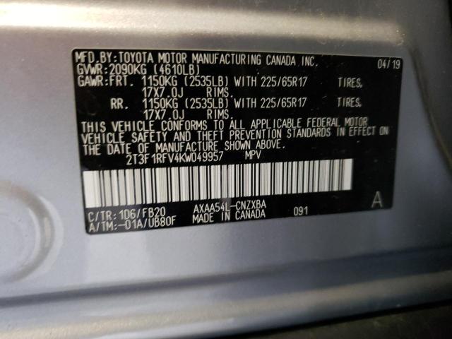 Photo 12 VIN: 2T3F1RFV4KW049957 - TOYOTA RAV4 