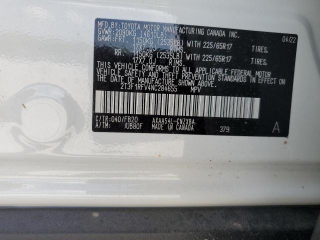 Photo 9 VIN: 2T3F1RFV4NC284655 - TOYOTA RAV4 LE 