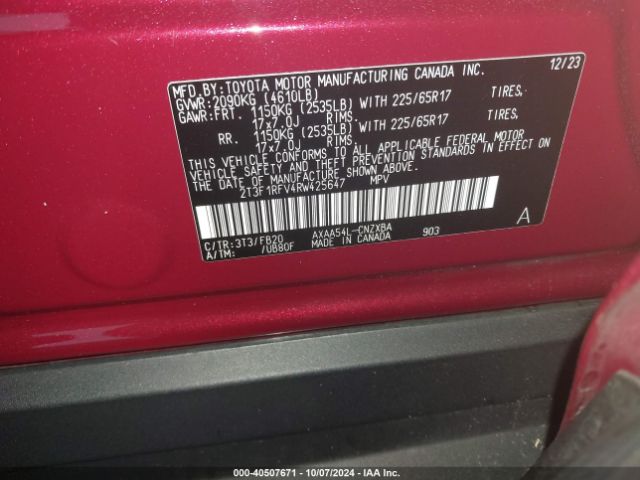 Photo 8 VIN: 2T3F1RFV4RW425647 - TOYOTA RAV4 