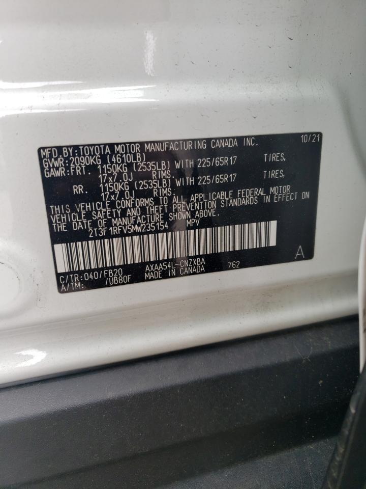 Photo 12 VIN: 2T3F1RFV5MW235154 - TOYOTA RAV 4 