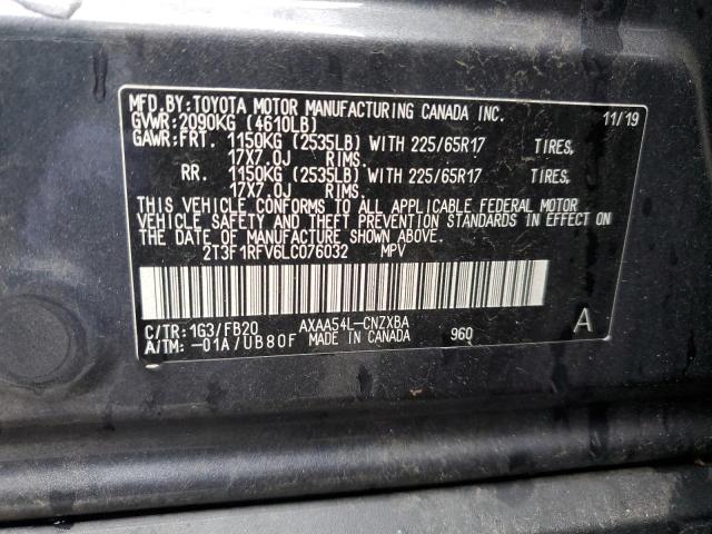 Photo 12 VIN: 2T3F1RFV6LC076032 - TOYOTA RAV4 LE 