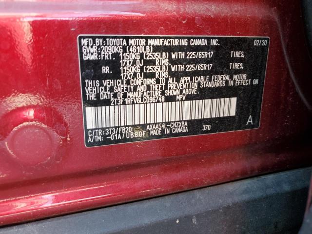 Photo 12 VIN: 2T3F1RFV6LC096748 - TOYOTA RAV4 LE 