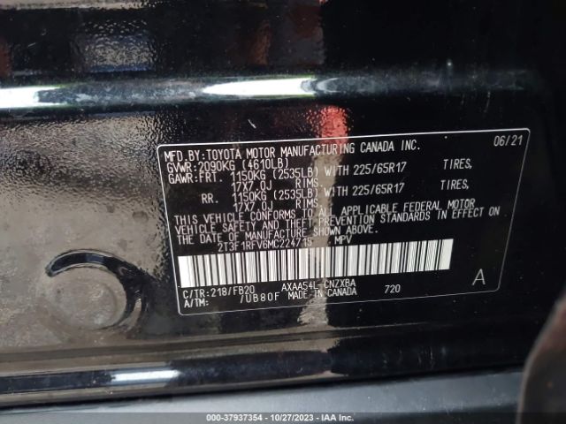 Photo 8 VIN: 2T3F1RFV6MC224715 - TOYOTA RAV4 