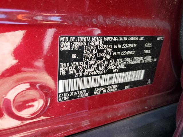 Photo 12 VIN: 2T3F1RFV7MW209011 - TOYOTA RAV4 LE 