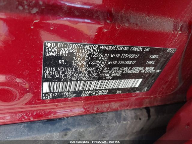 Photo 8 VIN: 2T3F1RFV7NW293557 - TOYOTA RAV4 