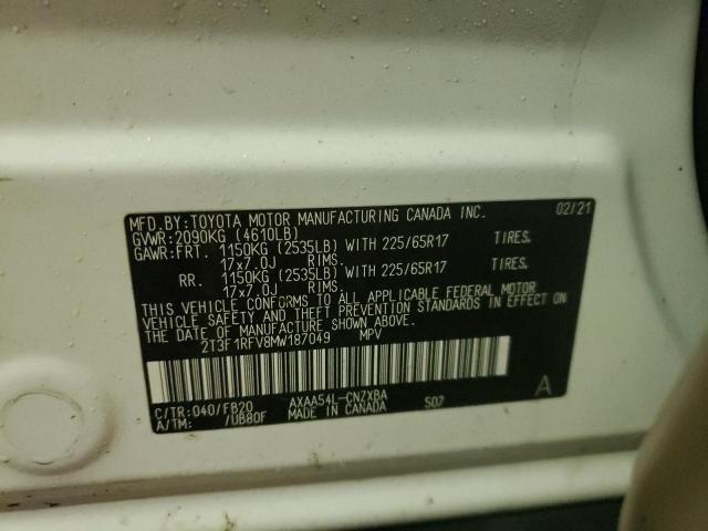 Photo 11 VIN: 2T3F1RFV8MW187049 - TOYOTA RAV4 LE 