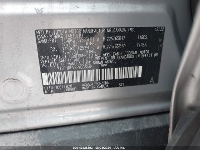 Photo 8 VIN: 2T3F1RFV8PW336564 - TOYOTA RAV4 