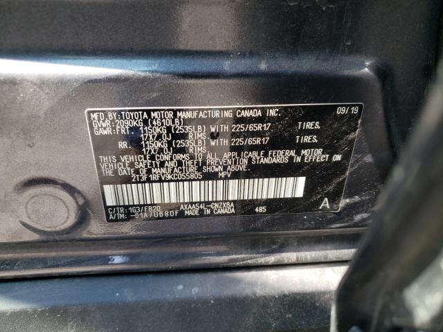 Photo 9 VIN: 2T3F1RFV9KC055805 - TOYOTA RAV4 LE 