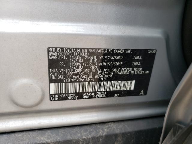 Photo 9 VIN: 2T3F1RFV9MW168476 - TOYOTA RAV4 LE 