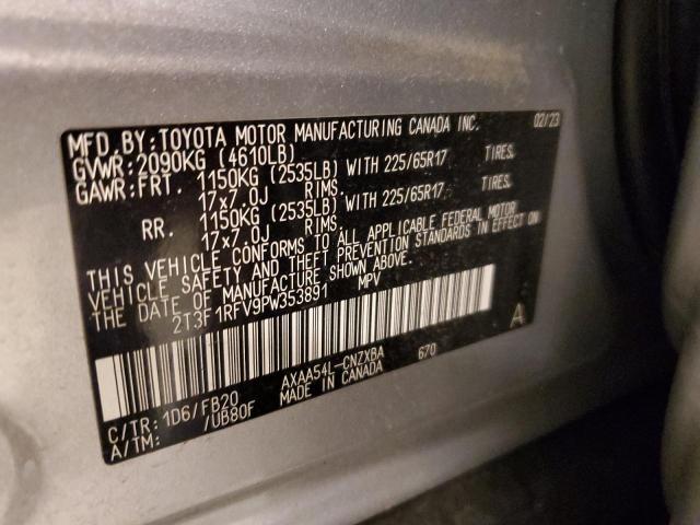 Photo 12 VIN: 2T3F1RFV9PW353891 - TOYOTA RAV4 