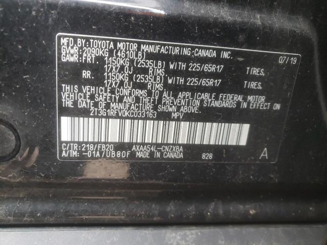 Photo 12 VIN: 2T3G1RFV0KC033163 - TOYOTA RAV4 