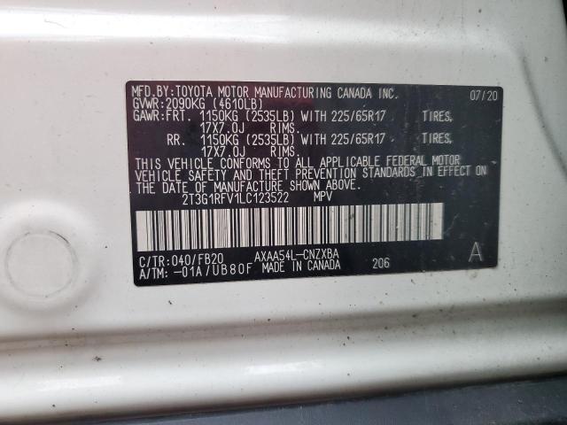 Photo 12 VIN: 2T3G1RFV1LC123522 - TOYOTA RAV4 LE 