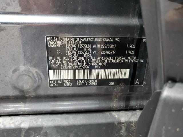 Photo 12 VIN: 2T3G1RFV3NC265096 - TOYOTA RAV4 