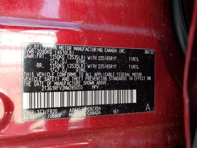 Photo 12 VIN: 2T3G1RFV3NW285055 - TOYOTA RAV4 LE 