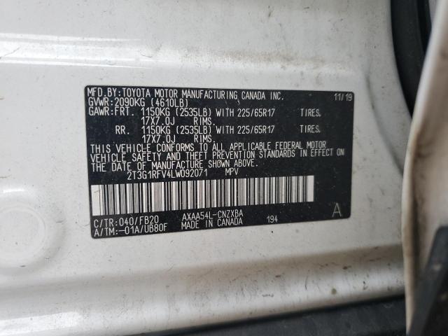 Photo 12 VIN: 2T3G1RFV4LW092071 - TOYOTA RAV4 LE 