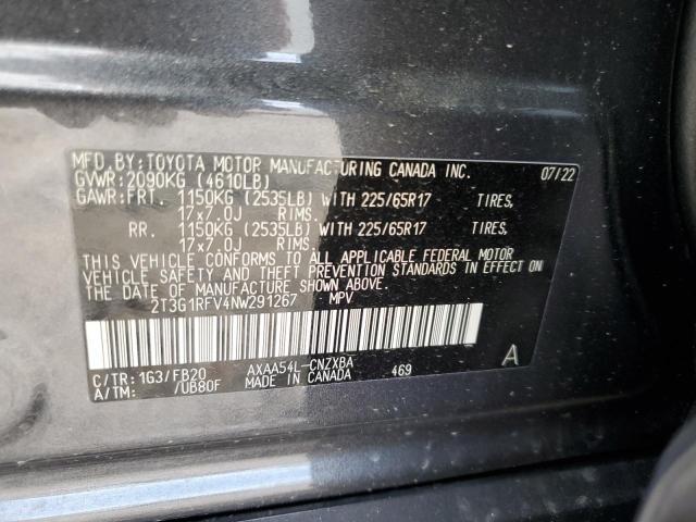 Photo 12 VIN: 2T3G1RFV4NW291267 - TOYOTA RAV4 LE 