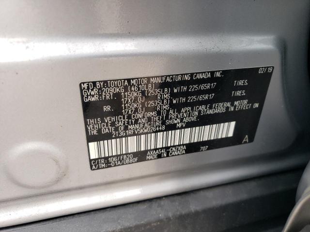 Photo 12 VIN: 2T3G1RFV5KW026448 - TOYOTA RAV4 