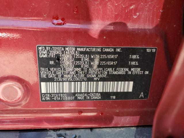 Photo 12 VIN: 2T3G1RFV5LC062210 - TOYOTA RAV4 LE 