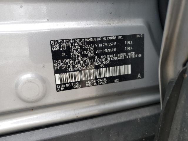 Photo 12 VIN: 2T3G1RFV5MW215636 - TOYOTA RAV4 LE 