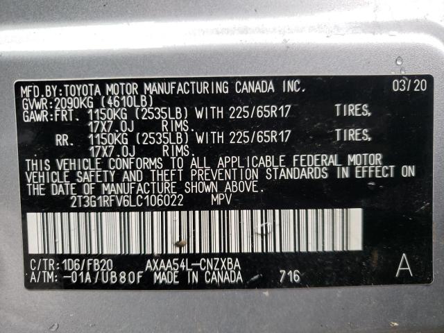 Photo 12 VIN: 2T3G1RFV6LC106022 - TOYOTA RAV4 