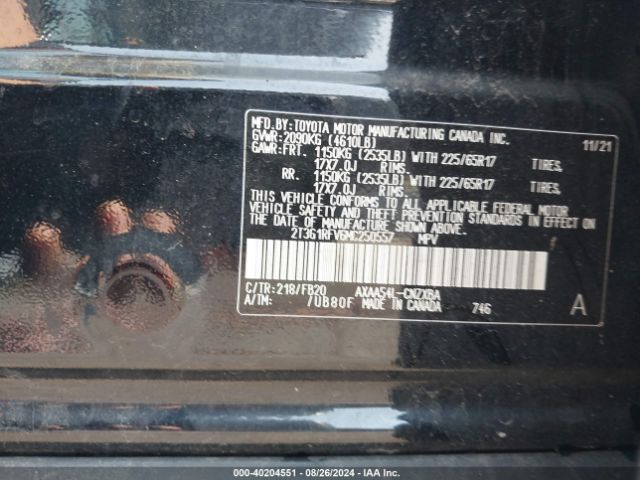 Photo 8 VIN: 2T3G1RFV6MC250557 - TOYOTA RAV4 