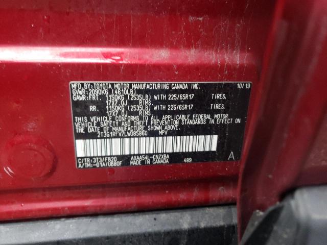 Photo 12 VIN: 2T3G1RFV7LW085860 - TOYOTA RAV4 LE 