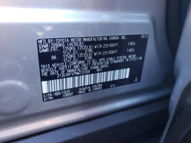 Photo 9 VIN: 2T3G1RFV7MW232308 - TOYOTA RAV4 LE 