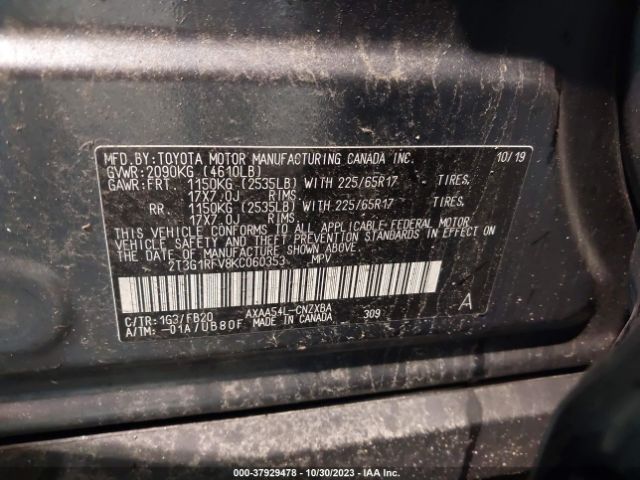 Photo 8 VIN: 2T3G1RFV8KC060353 - TOYOTA RAV4 