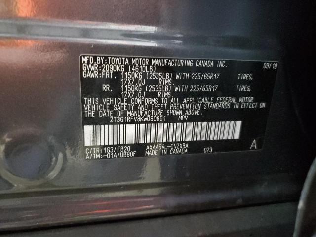 Photo 12 VIN: 2T3G1RFV8KW080861 - TOYOTA RAV4 