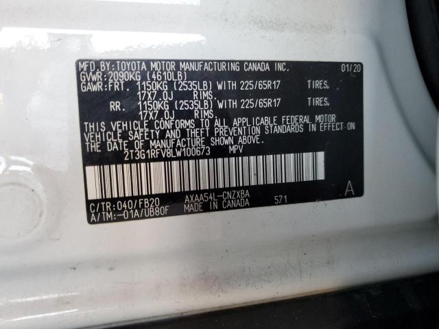 Photo 11 VIN: 2T3G1RFV8LW100673 - TOYOTA RAV4 