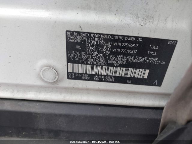 Photo 8 VIN: 2T3G1RFV8NC273632 - TOYOTA RAV4 