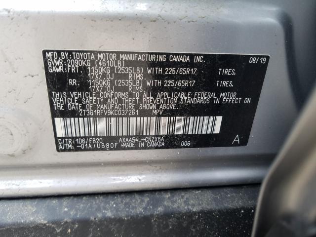 Photo 9 VIN: 2T3G1RFV9KC037261 - TOYOTA RAV4 LE 