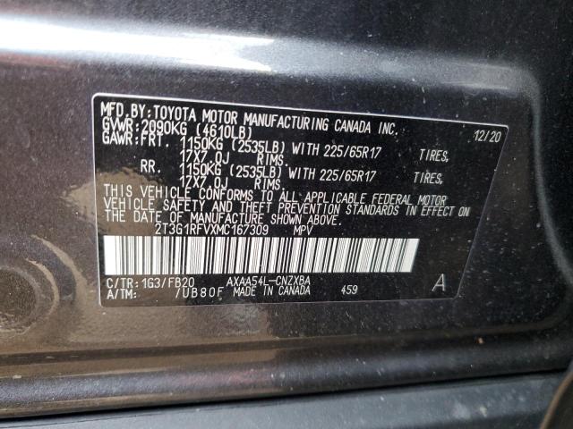 Photo 12 VIN: 2T3G1RFVXMC167309 - TOYOTA RAV4 