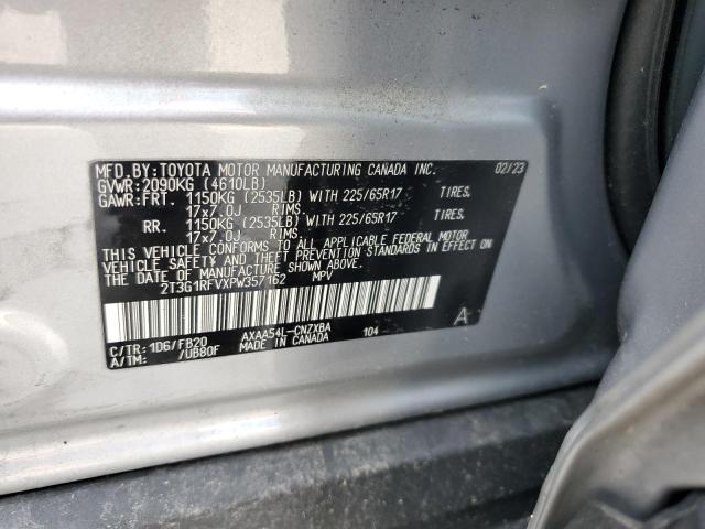 Photo 12 VIN: 2T3G1RFVXPW357162 - TOYOTA RAV4 LE 