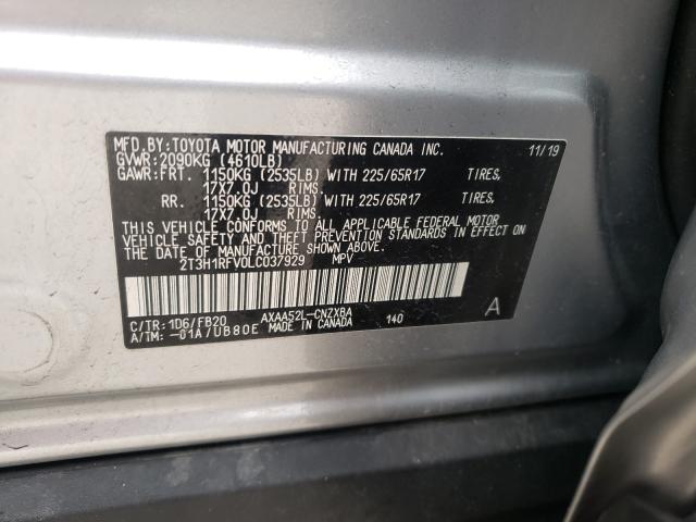 Photo 9 VIN: 2T3H1RFV0LC037929 - TOYOTA RAV4 LE 