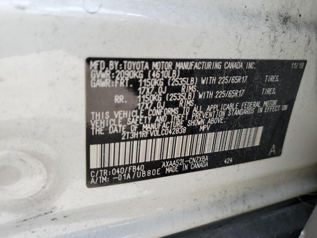 Photo 12 VIN: 2T3H1RFV0LC042838 - TOYOTA RAV4 LE 