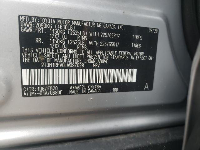 Photo 11 VIN: 2T3H1RFV0LW097028 - TOYOTA RAV4 LE 