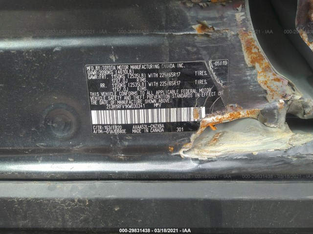 Photo 8 VIN: 2T3H1RFV1KW030341 - TOYOTA RAV4 