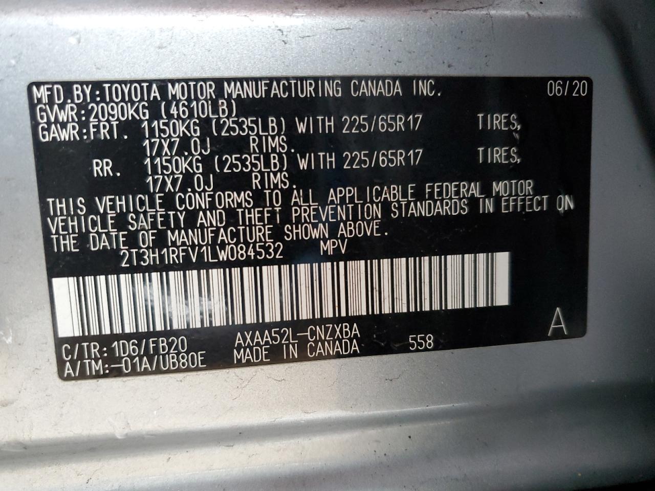 Photo 12 VIN: 2T3H1RFV1LW084532 - TOYOTA RAV 4 