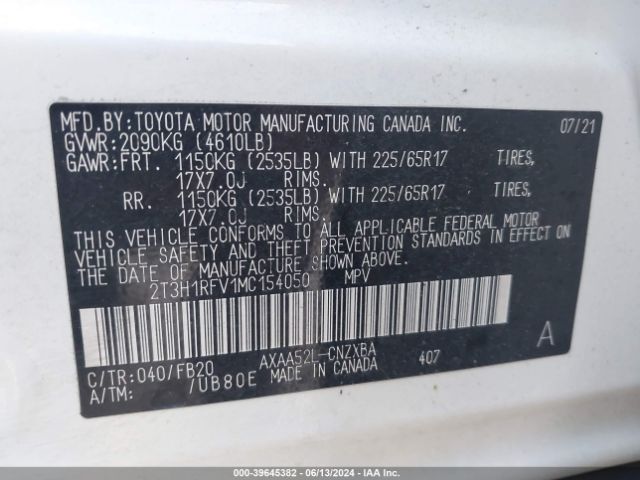 Photo 8 VIN: 2T3H1RFV1MC154050 - TOYOTA RAV4 